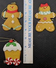 3 Gingerbread Man And Woman Car 3 - 3.5 Tall Christmas Ornaments 3 Gingerbread Man And Woman Car 3 - 3.5 Tall Christmas Ornaments