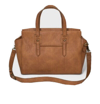 New “Universal Thread” Handbag Purse Satchel Cognac Brown Shoulder Bag ...