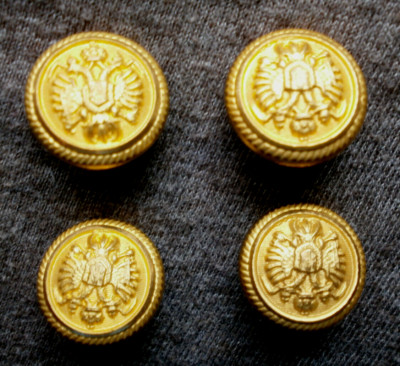 Knöpfe Uniform  K.u.K. Monarchie  Rich Treble Gilt