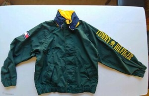 tommy hilfiger jacket green and yellow