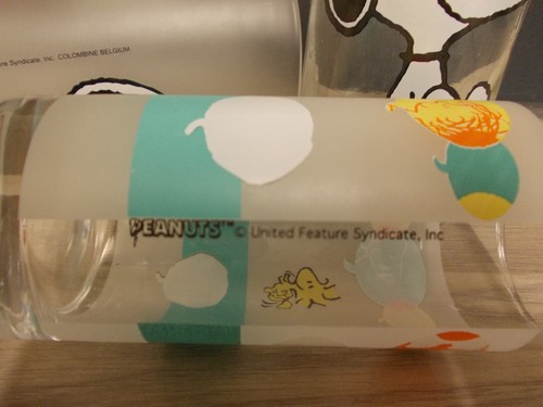 3 Snoopy Woodstock Peanuts Gläser Trinkgläser Sammelgläser Glas Comic - Picture 3 of 3