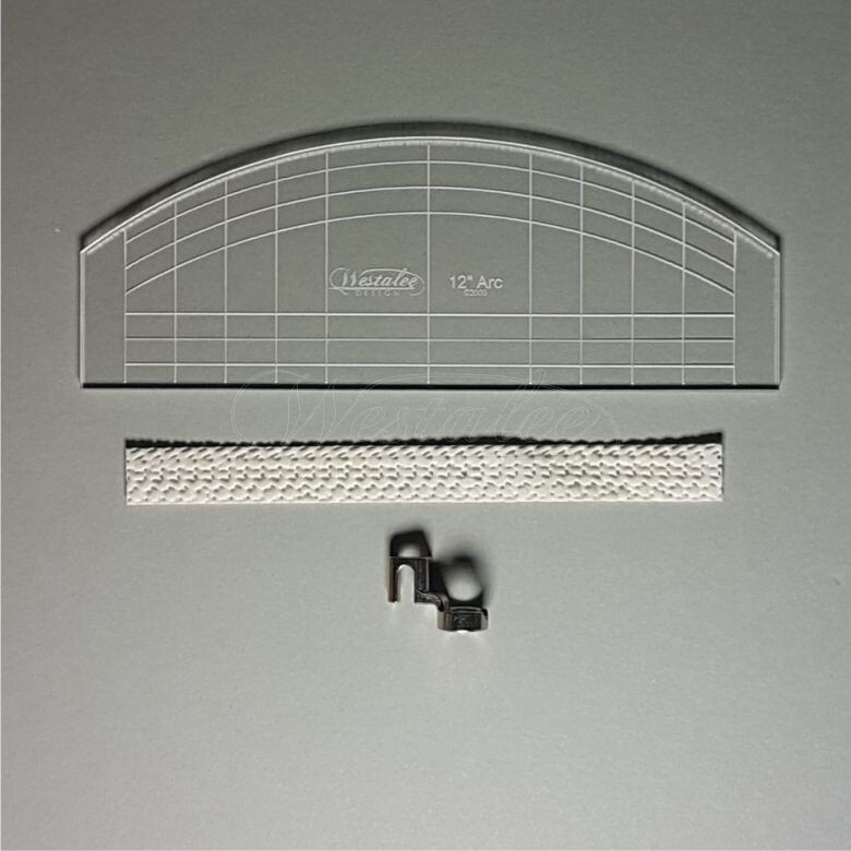 High Shank Sewing Machine Template Sew Steady 12 Arc Ruler Foot Template - High Shank Quilting Guide For Domestic Machines Acrylic Quilting