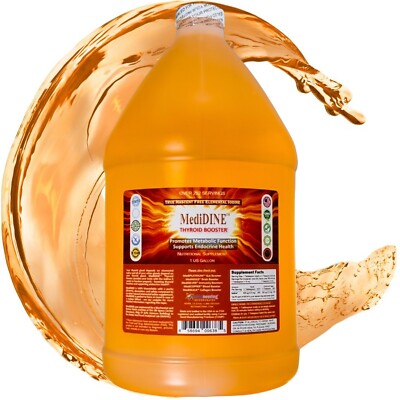 MediDINE  Thyroid Booster True Nascent Iodine Nutrient: 1 Gallon - Plastic