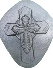 Cross mold plaster cement resin religious plastic mould 8" x 6" x 1/3" thick