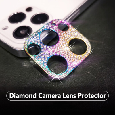 Diamond Camera Lens Protector Bling Lens Cover For iPhone 17 16 15 14 13 Pro Max