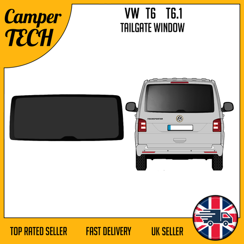 VW T6 Tailgate Glass - Volkswagen - Rear Window | Camper Glass