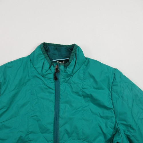 REI Jacket Girls Large Long Sleeve Zip Pockets Lightweight Green 14-16 - Picture 2 of 9
