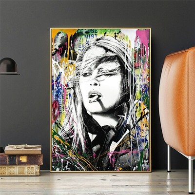 Abstract Graffiti Art Canvas Painting Canvas Wall Art Home Decor Wall Pictures Ebay