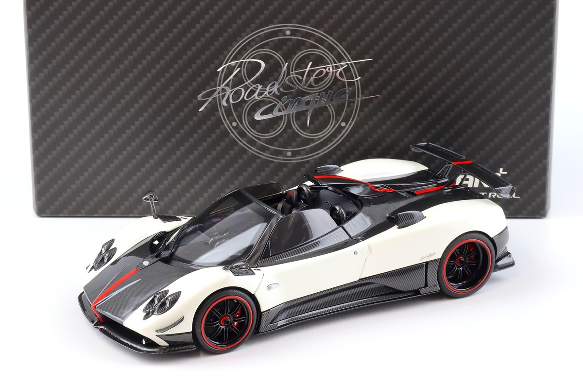 Modèle Réduit Pagani Zonda Cinque Roadster 2009 Blanc - Échelle 1:18 - Marque Almost Real - Neuf