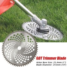 80 Teeth Grass Trimmer Brush Cutter Head Steel Garden Strimmer Mower Blade UK