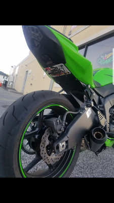 Fender Eliminator Tail  Front Facing Black KAWASAKI ZX6R ZX-6R 2009 - 2018 P/L
