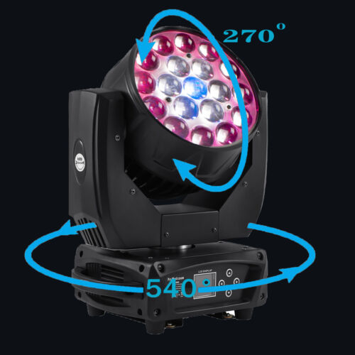 2PCS 380W LED Moving Head Light RGBW Zoom Beam Stage Wash Lighting DJ Party Lamp - Picture 15 of 22
