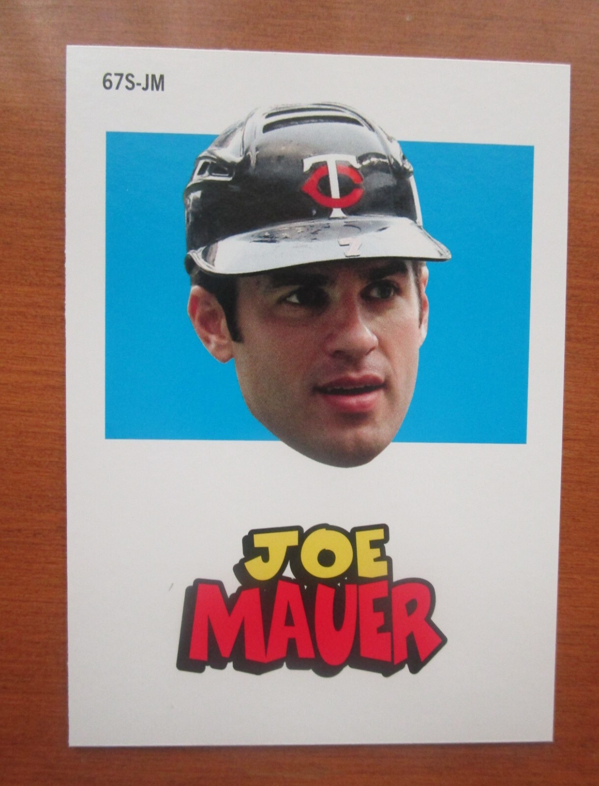 2012 TOPPS ARCHIVES  1967 STICKERS   JOE MAUER   # 67S-JM    MINNESOTA TWINS