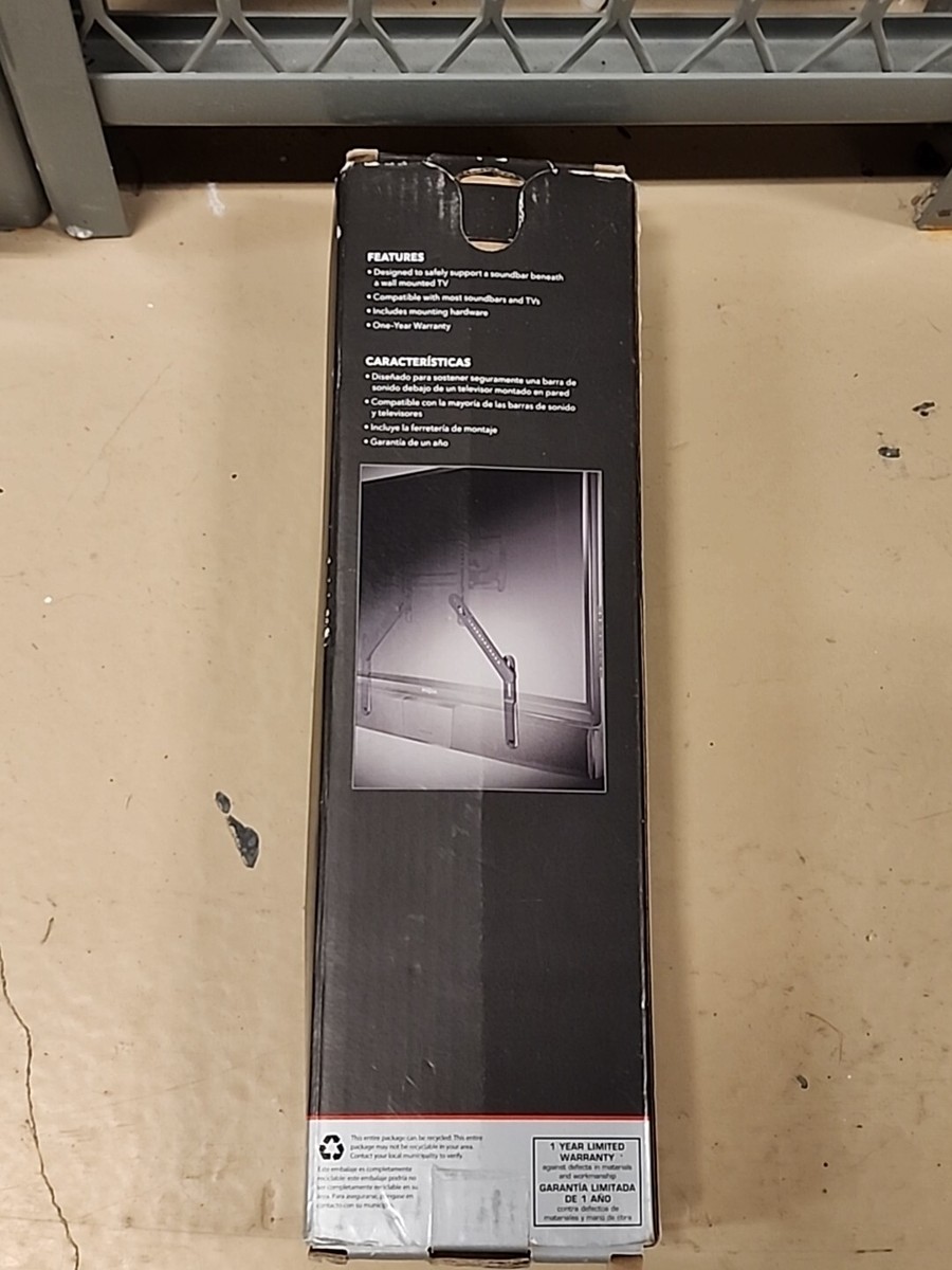 NEW Rocketfish RF-SBM101 Black Soundbar Mount for Flat-Panel TV