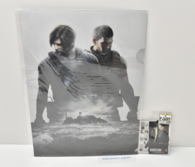 Biohazard Resident Evil Death Island clear file holder & B-SIDE LABEL sticker