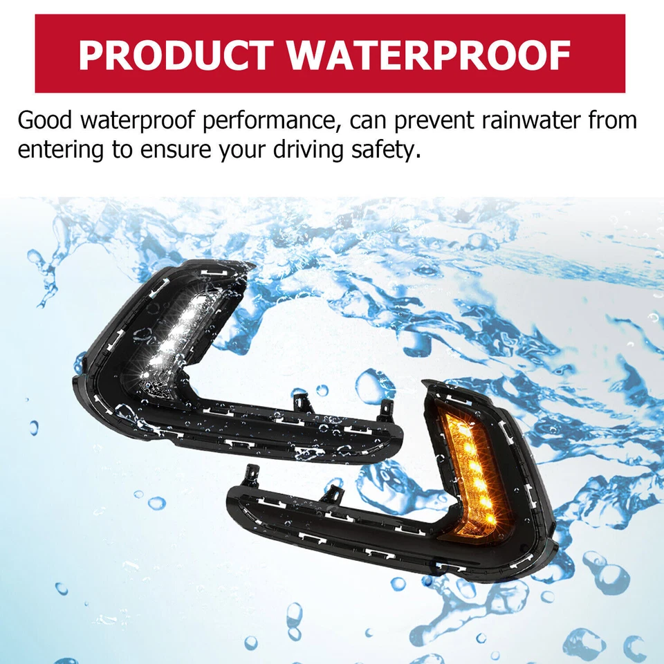 Luces antiniebla LED de circulación diurna para Hyundai Elantra 2016-2018 Foto 4 de 4