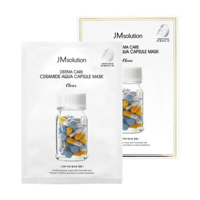 JM SOLUTION Derma Care Ceramide Aqua Capsule Mask Clear 10ea