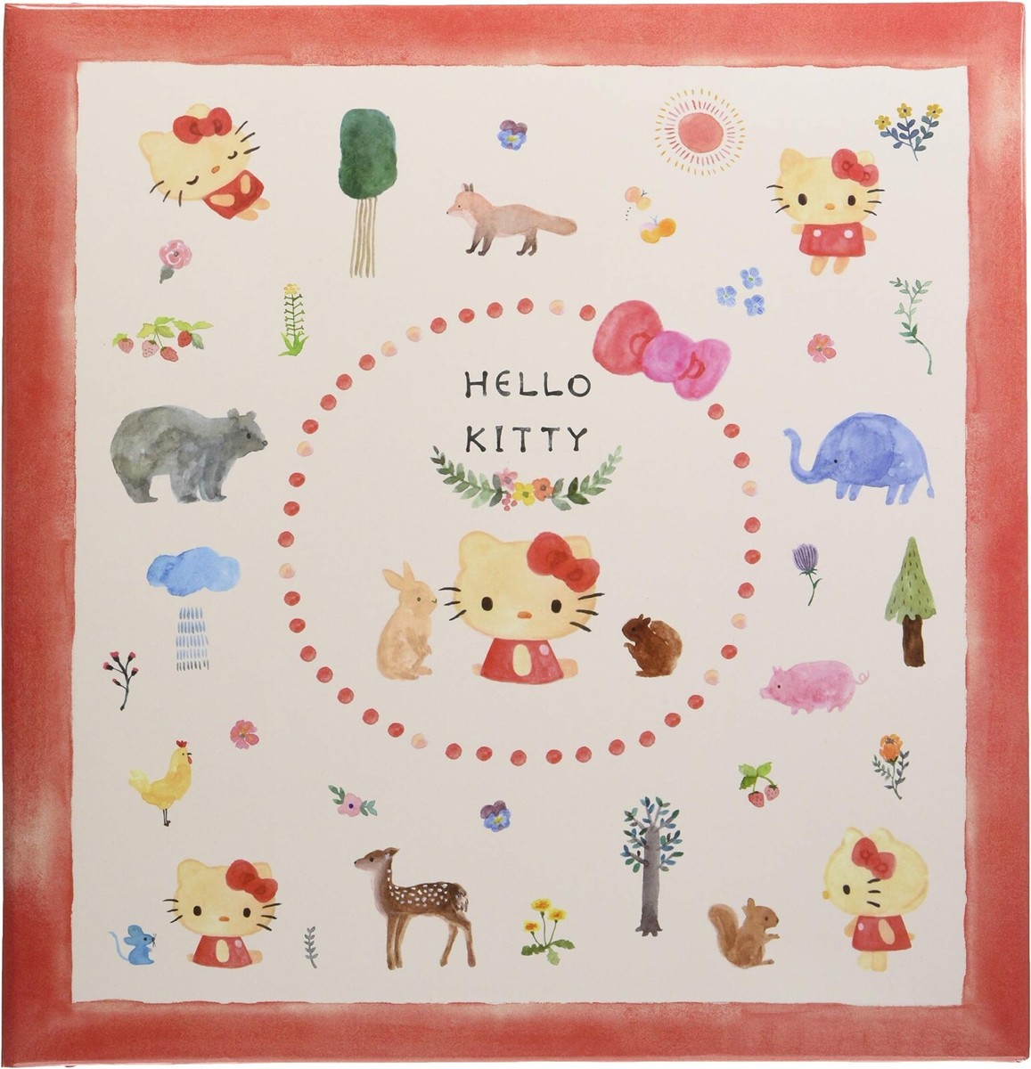 Hello Kitty PHOTO ALBUM with Screw Binding, White Refill Sheets