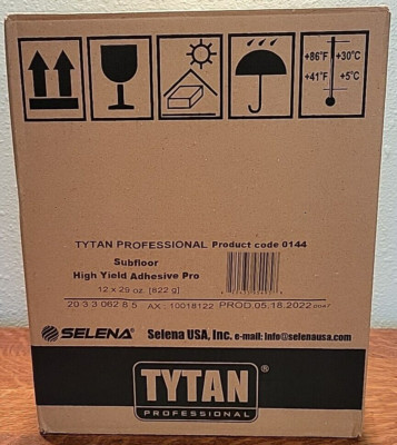 Case of 12 Tytan Professional Subfloor High Yield Adhesive 29 oz