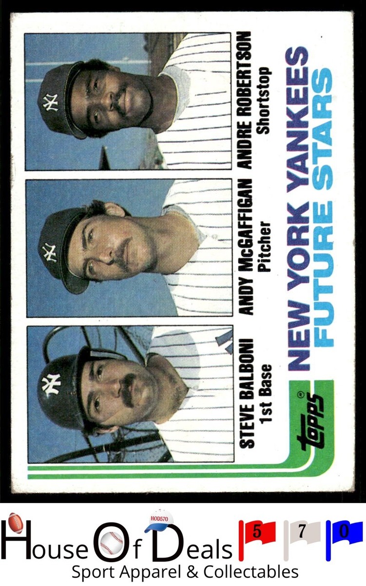 1982 Topps #83 Yankees Future Stars Balboni McGaffigan