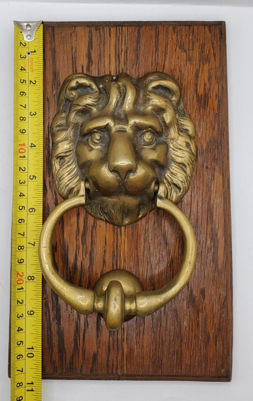 Brass Antique Lion Door Knocker