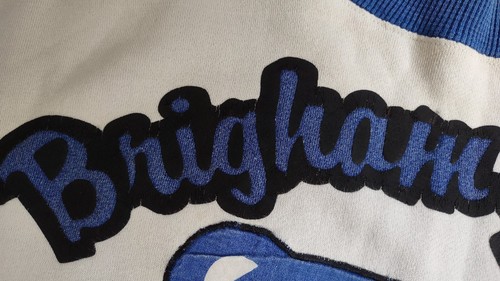 VINTAGE RARE 80's STARTER BYU COUGARS ALL OVER SWEATSHIRT SIZE M - Picture 11 of 12