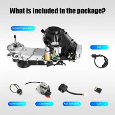 4Stroke 150CC ATV Engine Motor 11" Long Case GY6 Scooter Go-Kart Complete Engine