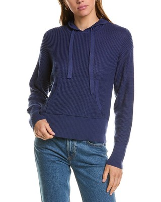 Hannah Rose Waffle Stitch Cashmere-Blend Hoodie Women's