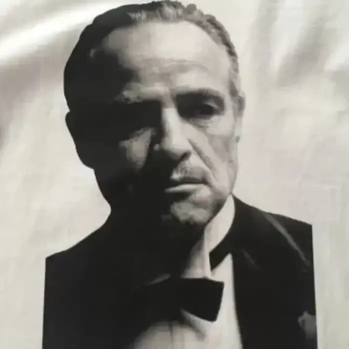 BAPE × The Godfather Marlon Brando Champagne Bottle T-shirt A Bathing Ape Size M