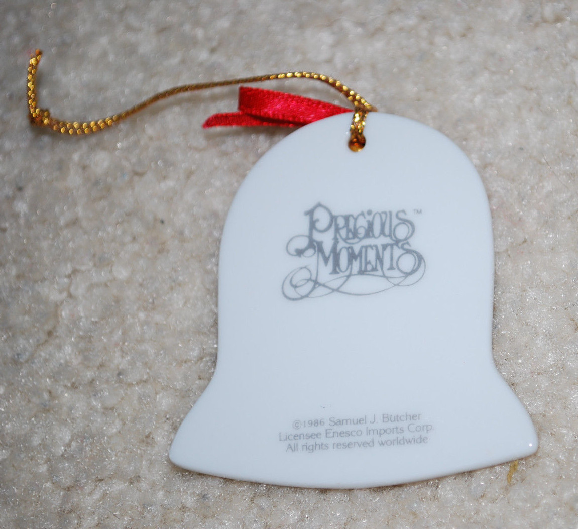 Vintage 1986 Precious Moments The Wonder of Christmas Ornament Enesco 2 ...