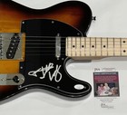 ALDO NOVA SIGNED SUNBURST ELECTRIC GUITAR FANTASY ROCK LEGEND JSA COA — photo 2