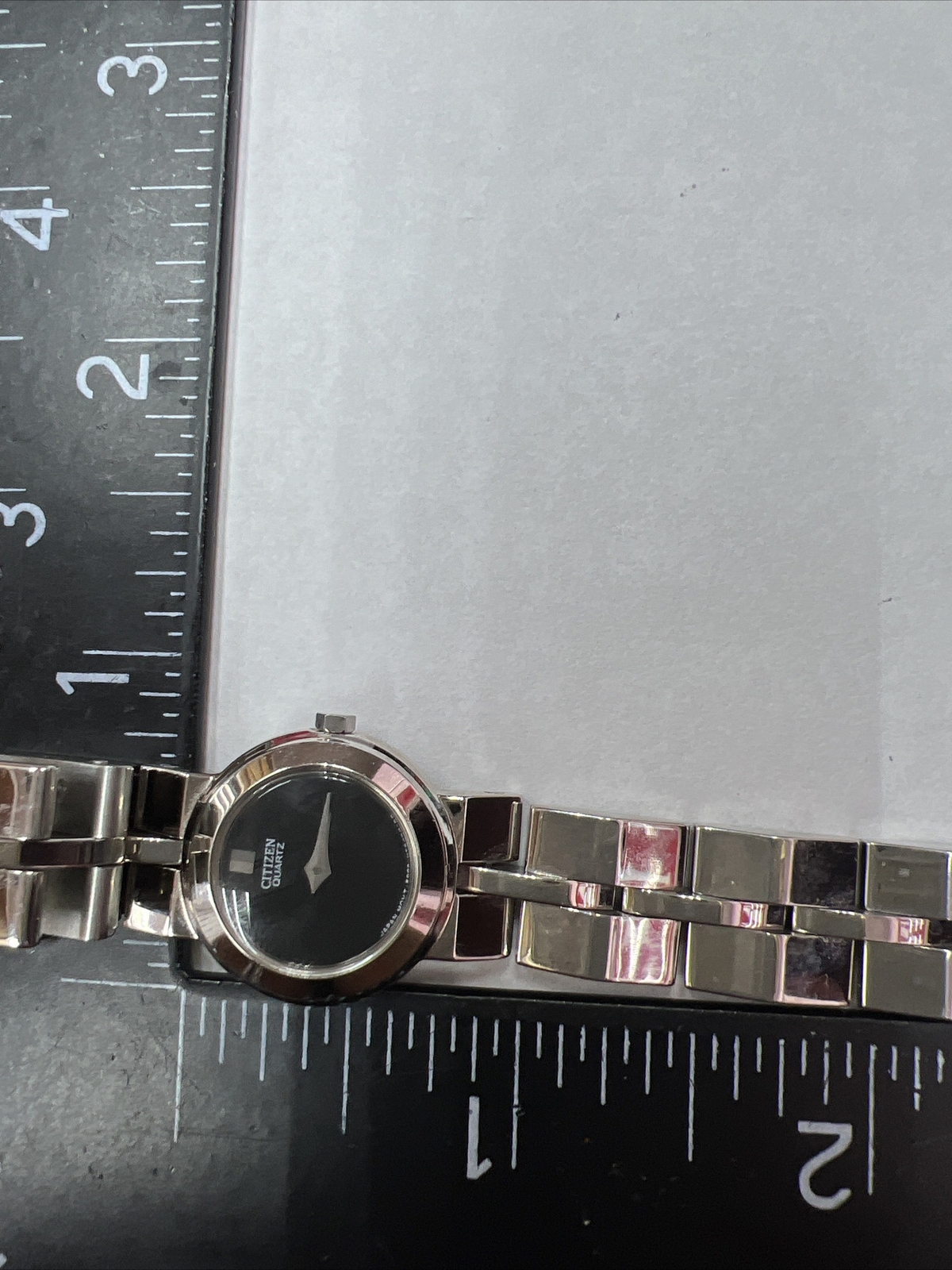 Women's Citizen 5920S68997 quartz black dial Small Face watch 7” & New