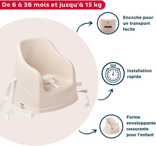 Booster Chair Block Marrone Lucido - Foto 3 di 12