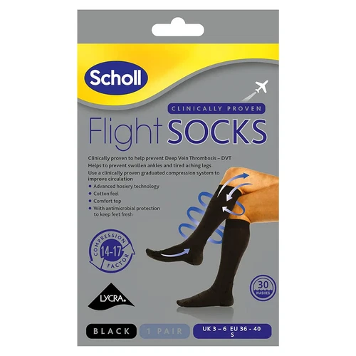 Scholl Flight Socks Compression Socks Size UK 3-6 NEW