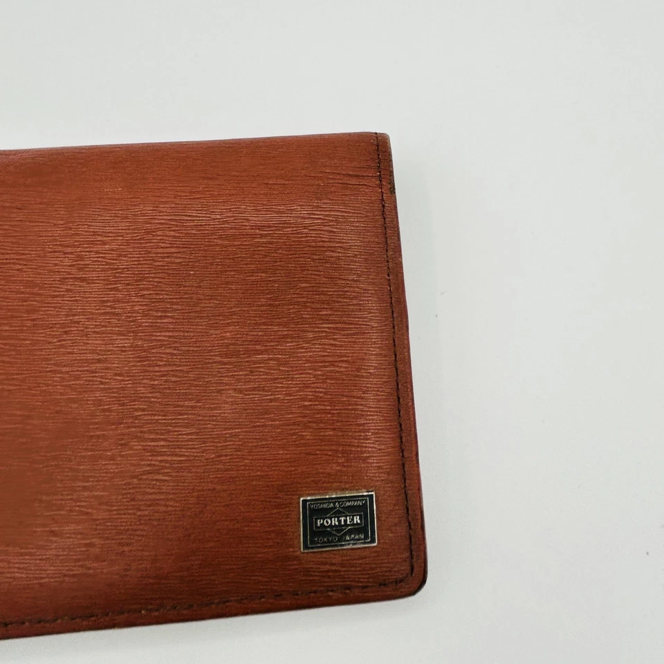 Cartera Porter Yoshida & Co Larga Plegable Para Hombre Cuero Organizador Cremallera Hecha en Japón Foto 3 de 4