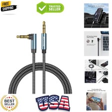 AUX Cord 10ft/3M,3.5mm Stereo Audio Cable 90 Degree 3.5mm Male to Male Stereo...