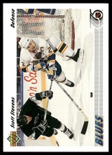 Scott Stevens 1991 Upper Deck French 132 Base LP