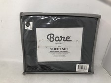 Bare Home Sheet Set Twin Grey Ultra-Soft Microfiber