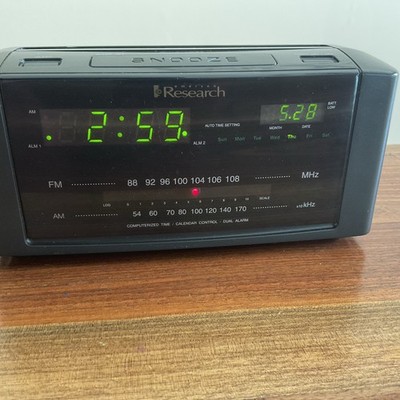 Emerson Research Clock Radio MODEL#CKS2000 AM/FM Digital Alarm Tested Works
