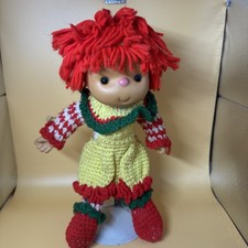 Vintage Strawberry Shortcake  Friends Handmade Soft Doll Crochet 12  Tall