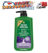 Irish Spring 5 in 1 Body Wash for Men, Fresh Eucalyptus & Bergamot Scent, 30 oz 0.33 per gallon