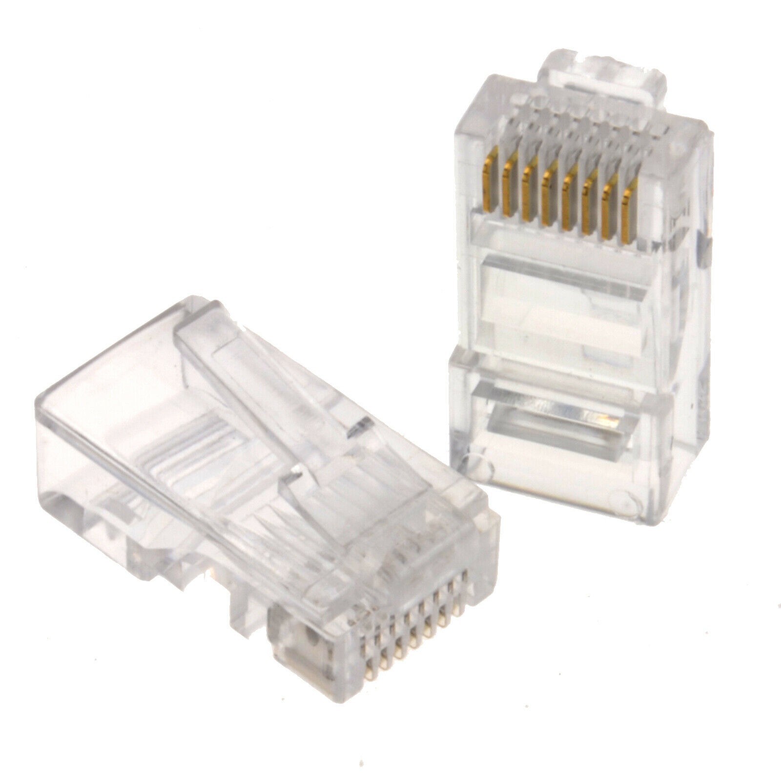 RJ45 Cat5e Ethernet  LAN Crimps Ends for Networks [10 Pack]