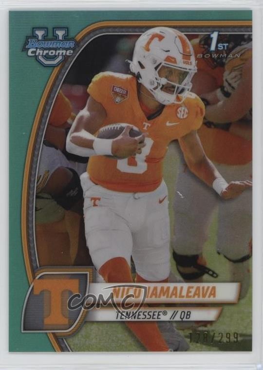 2024 Bowman U Chrome Aqua Refractor /299 Nico Iamaleava #139