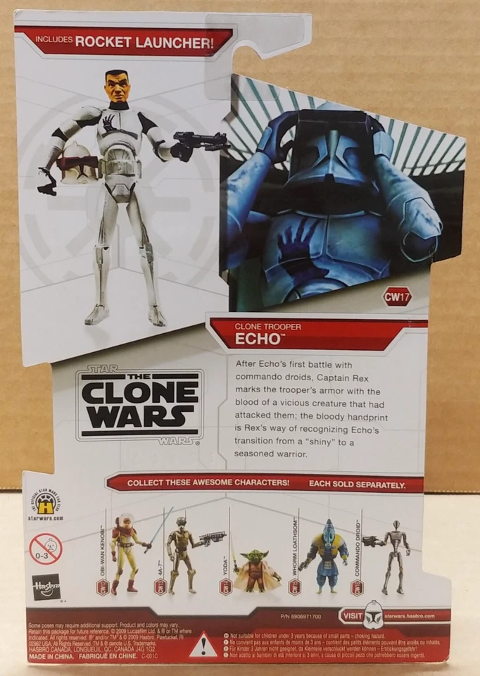 Star Wars Echo The Clone Wars CW17 2009 ERROR Rocket Battle Droid Inserto Foto 3 de 4