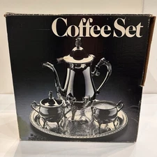 Leonard 5 piece silver plated coffee and tea set International READ