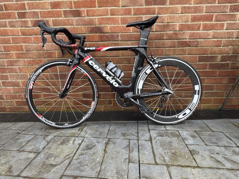 Cervelo P2 Time Trail Carbon TT Road Bike Size Small, Shimano 105