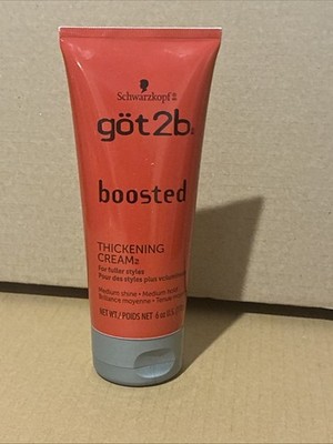 (1) Got2B Boosted Hair Thickening Cream 6 Ounce Medium Hold Tube