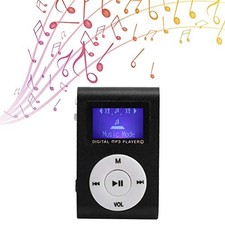 Mini MP3 Music Player, Sports Back Clip Music Player Supports Memory Card, LCD
