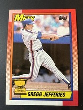 1990 Topps Baseball Card #457 Gregg Jeffries  New York Mets