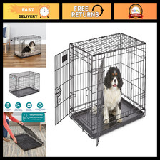 MidWest Homes for Pets 30-Inch iCrate for Medium Breeds, 21-40 lbs, Double Door